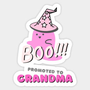 Halloween pregnancy announcement Sticker